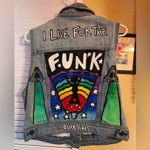 Live for the funk denim vest